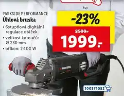 Lidl PARKSIDE PERFORMANCE Úhlová bruska nabídka