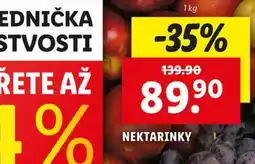 Lidl Nektarinky nabídka