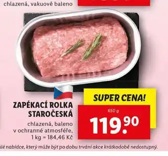 Lidl Zapékací rolka staročeská nabídka