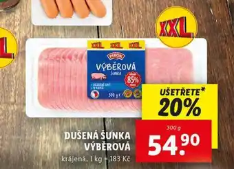 Lidl Dušená šunka výběrová nabídka