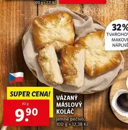 Lidl Vázaný máslový koláč nabídka