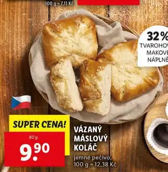 Lidl Vázaný máslový koláč nabídka