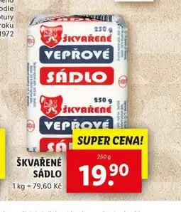 Lidl Škvařené sádlo nabídka