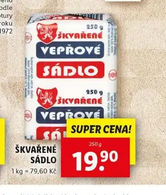 Lidl Škvařené sádlo nabídka