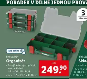 Lidl Organizér nabídka