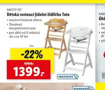 Lidl Dětská rostoucí jídelní židlička toto nabídka