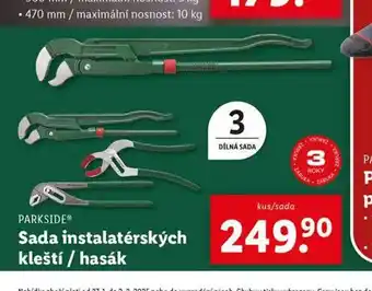 Lidl Sada instalaterských kleští nabídka