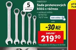 Lidl Sada prstencových klíčů s ráčnou nabídka