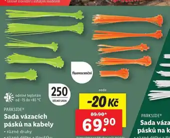 Lidl Sada vázacích pásků na kabely nabídka