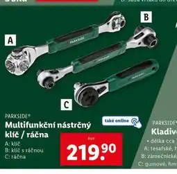 Lidl Multifunkční nástrčný klíč / ráčna nabídka