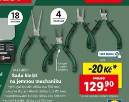 Lidl Sada kleští na jemnou mechaniku nabídka