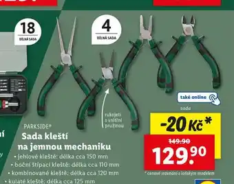 Lidl Sada kleští na jemnou mechaniku nabídka