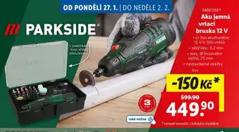 Lidl Aku jmená vrtací bruska 12 v nabídka