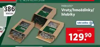 Lidl Vruty / hmoždinky / hřebíky nabídka