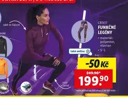 Lidl Funskční legíny nabídka