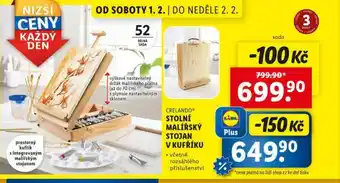 Lidl Stolní malířský stojan v kufříku nabídka