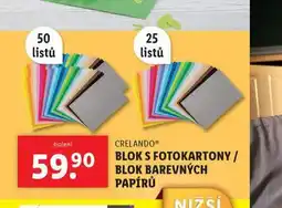 Lidl Blok s fotokartony nabídka