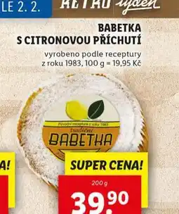 Lidl Babetka s citronovou příchutí nabídka