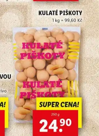 Lidl Kulaté piškoty nabídka