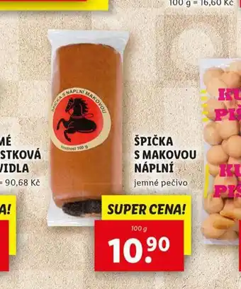 Lidl Špička s makovou náplní nabídka