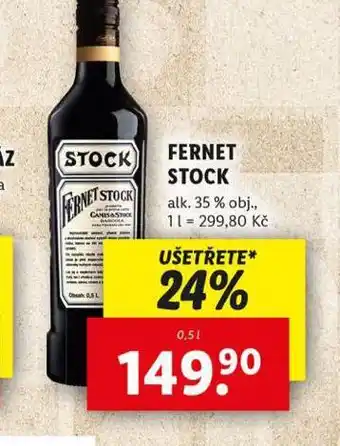 Lidl Fernet stock nabídka