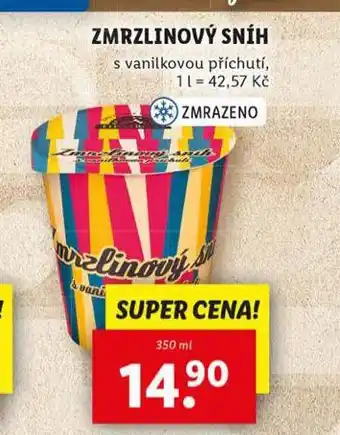 Lidl Zmrzlinový sníh nabídka