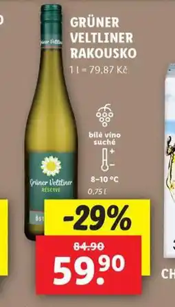 Lidl Grüner veltliner rakousko nabídka