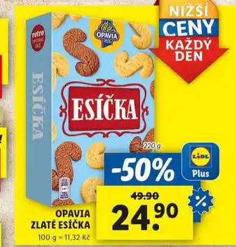 Lidl Opavia zlaté esíčka nabídka