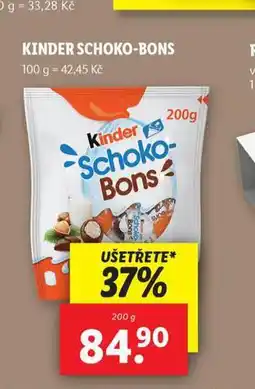 Lidl Kinder schoko-bons nabídka