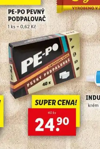 Lidl Pe-po pevný podpalovač nabídka