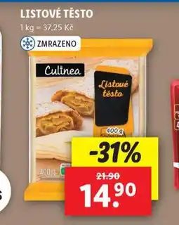 Lidl Listové těsto nabídka