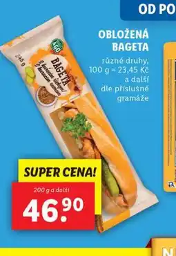 Lidl Obložená bageta nabídka