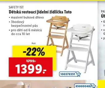 Lidl Dětská rostoucí jídelní židlička toto nabídka