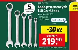 Lidl Sada prstrencových klíčů s ráčnou nabídka