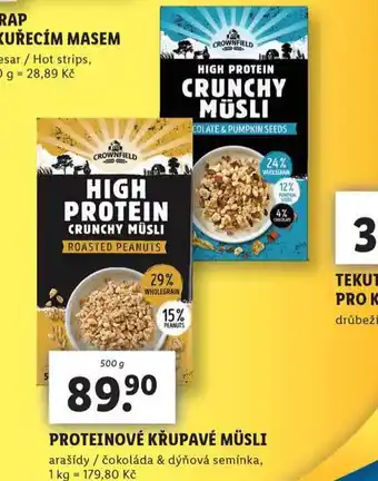 Lidl Proteinové křupavé müsli nabídka