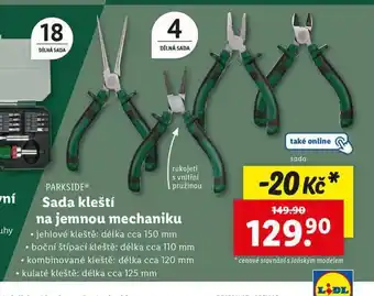 Lidl Sada kleští na jemnou mechaniku nabídka