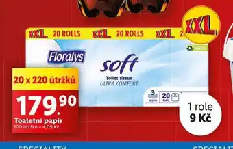 Lidl Floralys toaletní papír nabídka