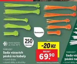 Lidl Sada vázacích pásků na kabely nabídka