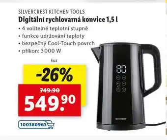 Lidl Digitální rychlovarná konvice nabídka