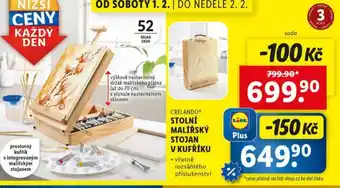 Lidl Stolní malířský stojan v kufříku nabídka