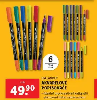 Lidl Akvarelové popisovače nabídka