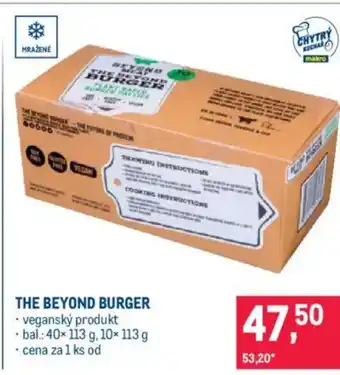 Makro THE BEYOND BURGER nabídka