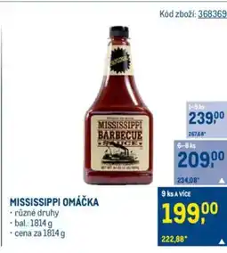 Makro Mississippi omáčka nabídka