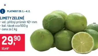 Makro Limety zelené nabídka