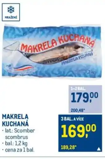 Makro Makrela kuchaná nabídka