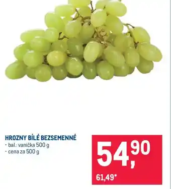 Makro Hrozny bílé bezsemenné nabídka