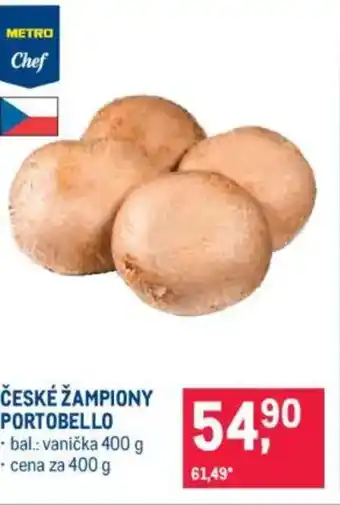 Makro České žampiony portobello nabídka