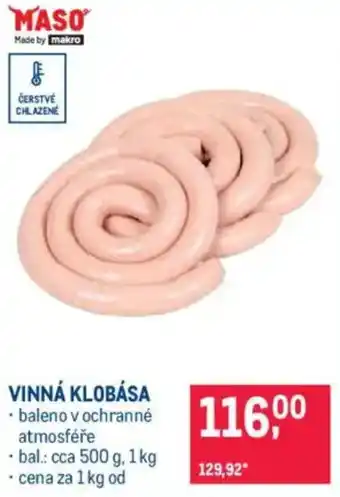 Makro Vinná klobása nabídka