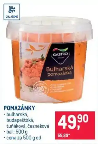 Makro Pomazánky nabídka