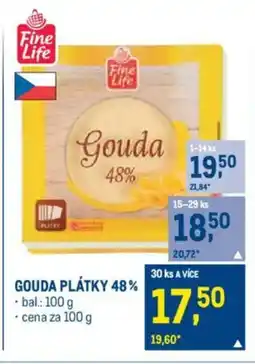 Makro Gouda plátky 48% nabídka